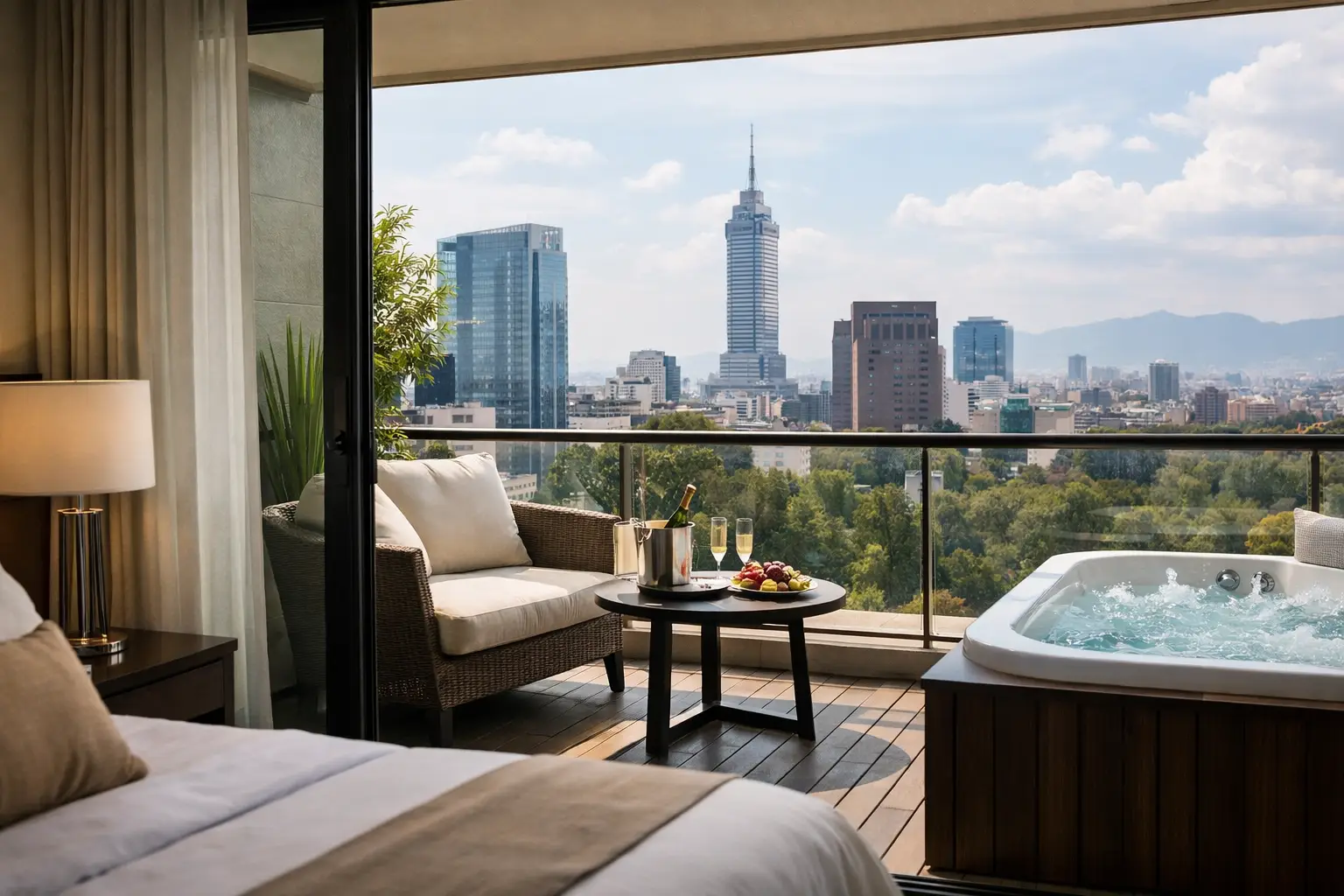 Cómo elegir una suite con balcón privado en CDMX