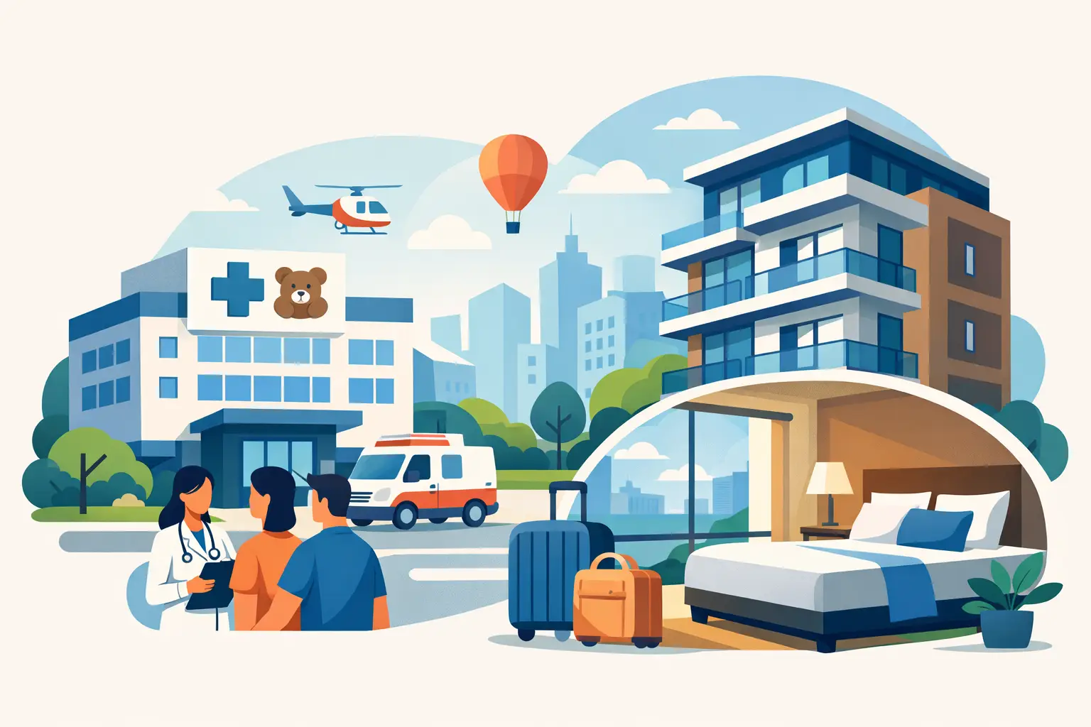 Suites cerca del Hospital Infantil Privado